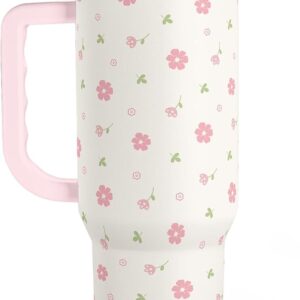 Tumbler with Handle and Straw