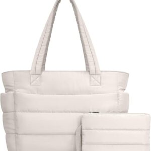 Bag for Women, Lightweight Puffy Handbag with Compartments,